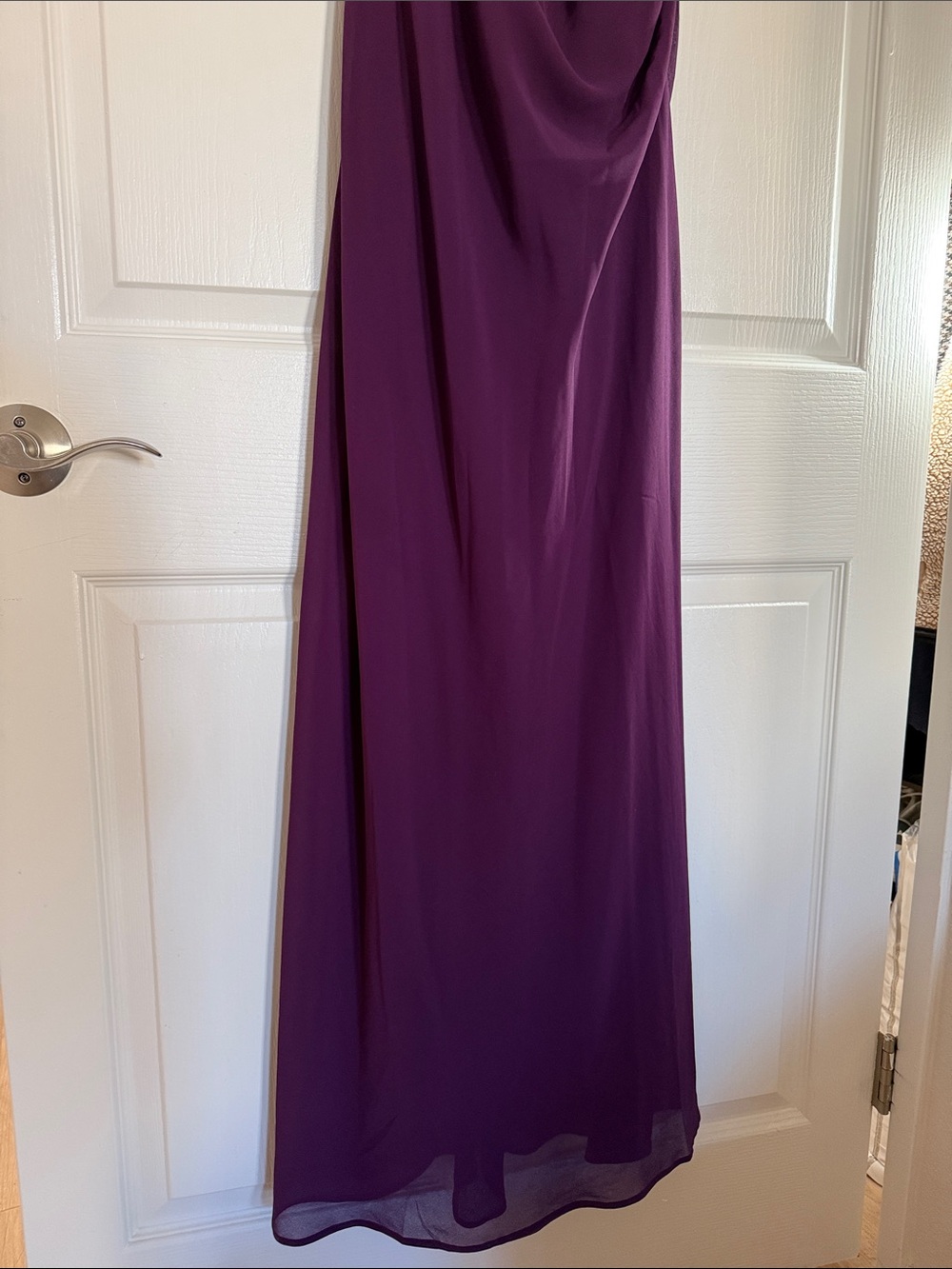 Meshki Arra Chiffon And Lace Halter Maxi Dress - Plum - Picture 6 of 13